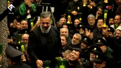روضه محمود کریمی کنار ضریح امام هشتم(ع)