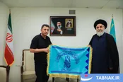 عکس: حضور امیر قلعه نویی در مسجد مقدس جمکران