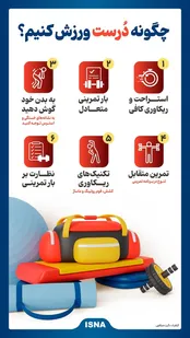 اینفوگرافیک: چگونه درست ورزش کنیم؟