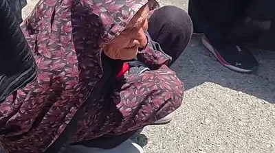ایستاده ترین بدرقه کننده رهبر شهید انقلاب