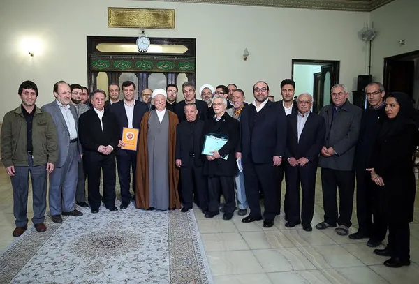 دیدار پیشکسوتان وزنه برداری کشور با هاشمی رفسنجانی ./ISNA
