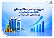 تغییر مثبت در عملکرد مالی بانک صادرات ایران