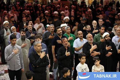 عکس: مراسم عزاداری شهادت امام باقر (ع) در حریم فاطمی