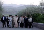 قاب ماندگار حضور رهبر شهید انقلاب در آبیدر