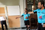 سرقت از داوران لیگ یک در وسط بازی