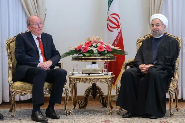 دیدار رئیس مجلس نمایندگان ایرلند با حسن روحانی در روز چهارشنبه/ISNA
