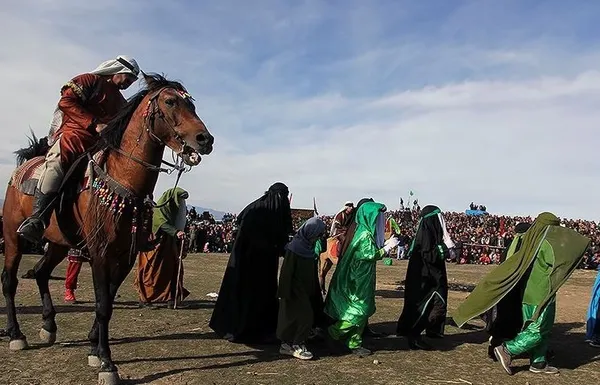 مراسم شبیه خوانی در اربعین - اردبیل ./TASNIM

