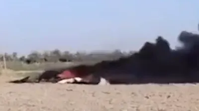 تصاویر سقوط پهپاد لوکاس آمریکا