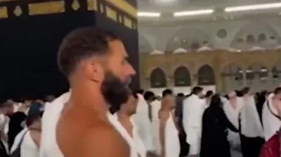 حضور کریم بنزما در مکه برای ادای حج