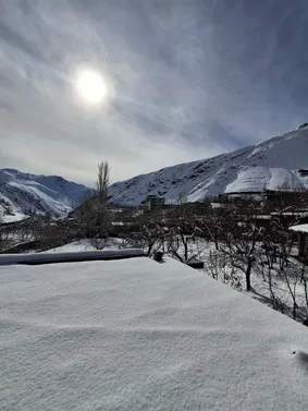 عکس | زمستان در پاییز روستای لالان در نزدیکی فشم