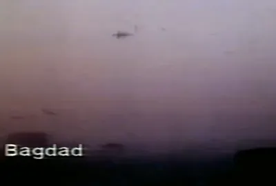پرواز جنگنده F-4 ایران بر فراز آسمان بغداد