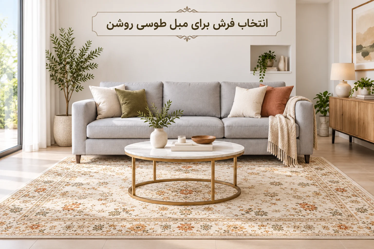 مبلمان طوسی با چه فرشهایی ست میشه؟ مبلمان طوسی با چه فرشهایی ست میشه؟