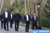 عکس: بازدید رئیس جمهور از بخش‌های آسیب‌دیده سعدآباد