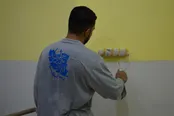 عکس: آماده سازی مدرسه شجره طیبه میناب برای سال تحصیلی جدید توسط جهادگران دانشجو