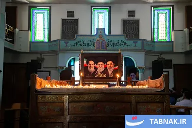 عکس: مراسم یادبود رهبر شهید انقلاب در کنیسه کترداوید اصفهان