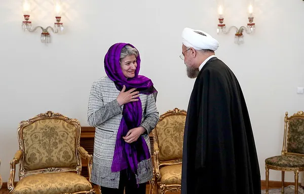 دیدار دبیر یونسکو با رئیس جمهور/ISNA
