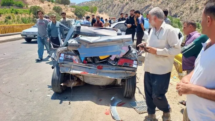 تصادف وحشتناک ۱۲ خودرو درمحور یاسوج ـ اصفهان