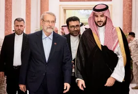 پیغام وزیر دفاع عربستان پس از دیدار با علی لاریجانی