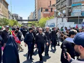 عکس: وزیر نفت و معاونانش در تشییع رهبر شهید