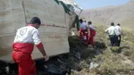 واژگونی مینی بوس در محور خوانسار-بوئین