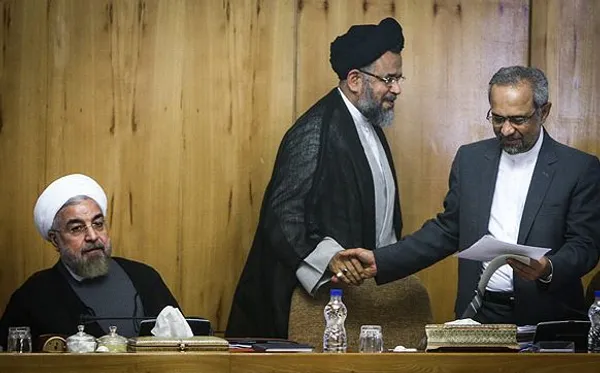 حاشیه جلسه هیات دولت که روز چهارشنبه با حضور حجت الاسلام حسن روحانی رئیس جمهور برگزار شد./MNA
