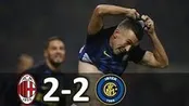 خلاصه دربی دیدنی آث میلان 2 - 2 اینترمیلان