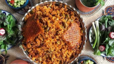 طرز تهیه لوبیاپلو تبریزی