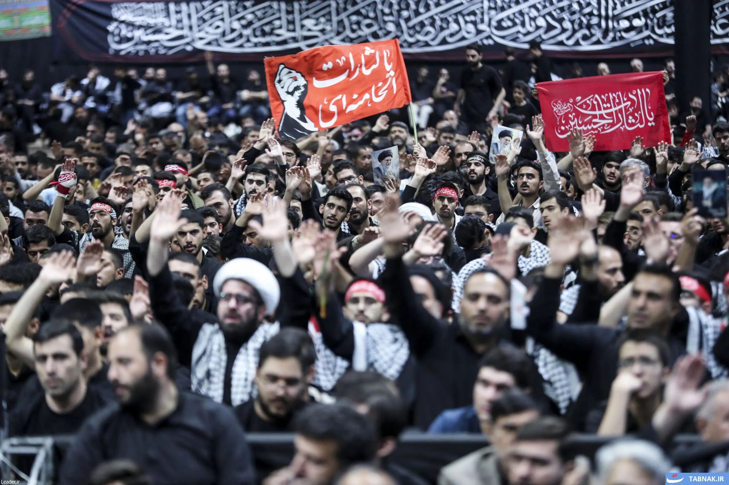 عکس: مراسم عزاداری اربعینِ حسینی در جوار محل شهادت رهبر انقلاب